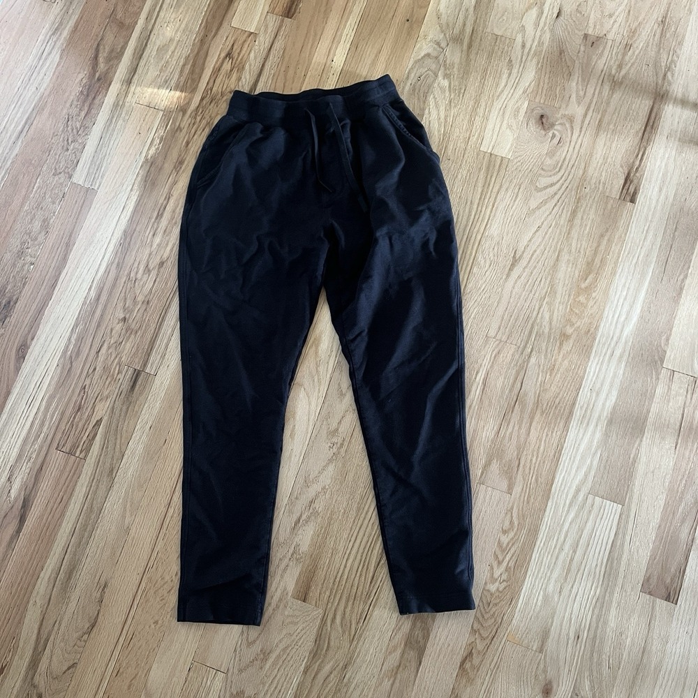 Boody Black Bamboo Jogger Lounge Pant Pockets Size Small Gym Walking Running